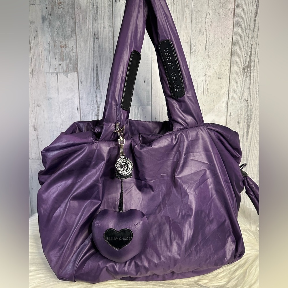 SEE BY CHLOE fluffy bag in purple